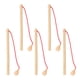 thumbnail image 1 of 5pcs postes de pesca magnética niños pequeños juguetes de polo de pesca cañas de pesca de madera juguetes de caza de pesca para niños, 1 of 8