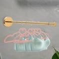 thumbnail image 2 of Bamboo Hook Display Shelves Coat Hangers Closet Clothes Rod Hooks for Clothes Wall Mount Closet Rod, 2 of 6