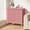 Pink, variant on Cozy Home Beige 3 Drawer Dresser, Painted 30" Tall Wood Nightstand with Storage, for Bedroom Hallway Living Room Entryway Office