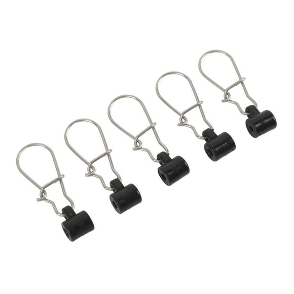 Fishing Line Sinker Slides, Sinker Slider Slick Black Finish 50PCS for Outdoor