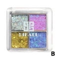 thumbnail image 1 of Sombra de ojos de lentejuelas de cuatro colores para niños, polvo brillante con purpurina, paleta de sombras de ojos de cuatro colores perlados, maquillaje de escenario, 1 of 7