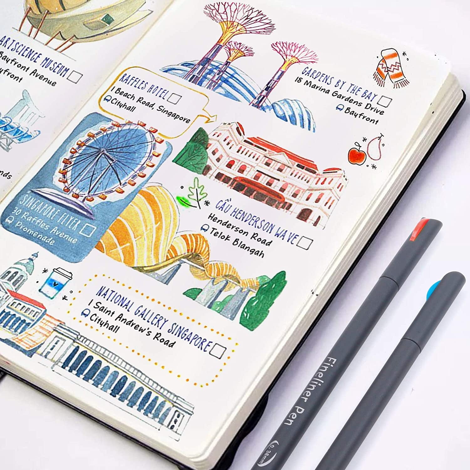 3 Best Fineline Pens for Bullet Journalling ⋆ The Petite Planner