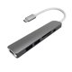 thumbnail image 2 of Tipo USB Splitter Lector de Tarjetas de puerto USB para Chromebook Notebooks Gris perfke Adaptador de concentrador de carga USB, 2 of 9