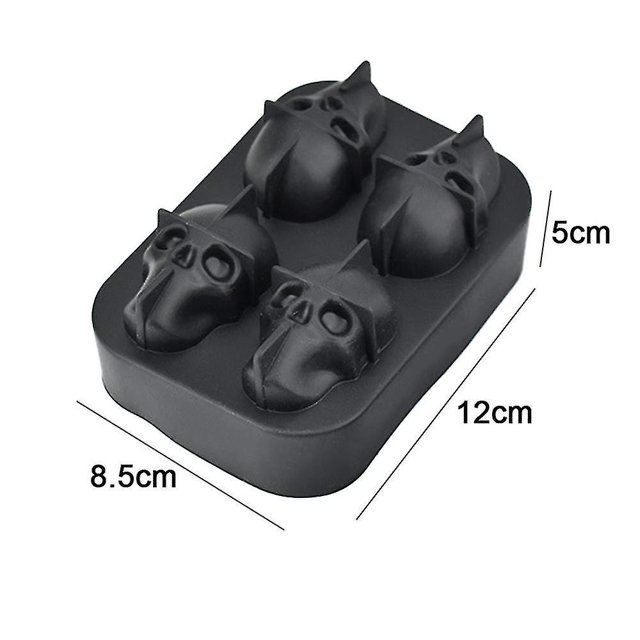 Skull Ice Cube Mold Tray 3d Ice Skull Maker para Navidad Halloween Whisky Cocktails Juice ZefeiWu 9024735288596