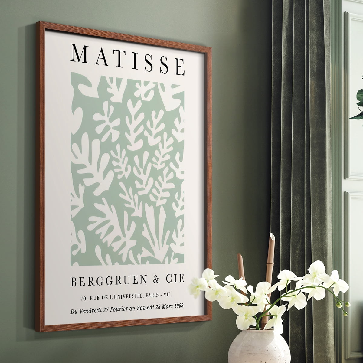 Matisse CLXXVIII Framed Print in Brown Solid Wood 8 x 10 Framed Print