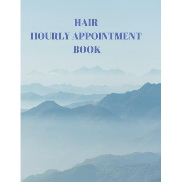 Hair Hourly Appointment Book Hair Stylist Undated 52Week Hourly