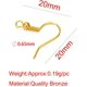 thumbnail image 3 of 200 Piezas Ganchos para Aretes de Acero Inoxidable Orterne, Ganchos de Alambre para Orejas con Resorte de Bola Hipoalergénicos para Fabricación de Aretes de Joyería, 3 of 5