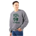 thumbnail image 3 of Popeye Saint Patricks Day Party Sweatshirt for Men or Women Brisco Brands S, 3 of 6