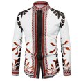 thumbnail image 1 of Camisa clásica de estilo occidental para hombre, con solapa, para uso diario, para resorts, de manga larga, de diseñador de moda, clásica, 1 of 6