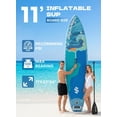 thumbnail image 2 of SOLAVERO Inflatable Stand Up Paddle Board with SUP Accessories, Anti-Slip EVA Deck, 11'×33" Blow Up Paddle Board Adults & Youth, 2 of 8