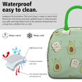 thumbnail image 3 of Lunch Bag Lunch Box for Women Reusable Insulated Lunch Bags,Water-Resistant Avocado Pattern Cooler Lunch Tote Bag, Large Capacity for Work Travel Picnic, 3 of 6