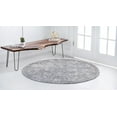 thumbnail image 4 of Rugs.com Oregon Collection Rug – 7 Ft Round Gray Low-Pile Rug Perfect For Kitchens, Dining Rooms, 4 of 9