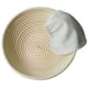 thumbnail image 2 of Cesta de fermentación Banneton de 8 pulgadas de Novobey con forro de tela, cuenco redondo para hornear pan Brotform, cesta de ratán hecha a mano para levar masa, accesorios de panadería para el hogar, 2 of 5