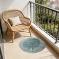 thumbnail image 2 of Sentmoon Rugs Area Rugs Round Short Hair Rug - 23.6in Round-No Hair Loss Rug-Non-Shedding And Easy- For High In Living Room- Bedroom-Washable And Easy To, 2 of 7