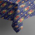 thumbnail image 5 of Pioneer Flower Floral Print Pattern Square Tablecloth, Waterproof Wipeable Spillproof Washable Table Cover for Home Kitchen Party and Daily Decor 52"x52", 5 of 6