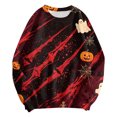 thumbnail image 7 of Duqingm Halloween Shirts for Women 2026 Novelty Funny Print Gothic Tshirts Long Sleeve Crewneck Tops,XL, 7 of 7