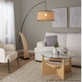 thumbnail image 3 of Robyn Floor Lamp, Floor Lamps for Living Room, Modern Floor Lamp for Bedroom, Standing Lamp, Tall Lamp, Living Room Lamp, Bedroom Lamp, Corner Lamp (Natural Wood, Black Metal, Natural Rattan), 3 of 6
