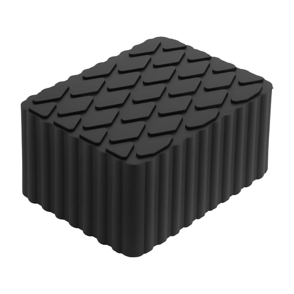 Car Jack Pads 6.3" x 4.7" x 3.1" Universal Jack Pad for Car Lift Heavy Duty Rubber Jack Stand Pads 8,000 Lbs(3.6 Tons) Anti-Slip Protect Frame Black 1Pc