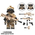 thumbnail image 3 of Set de 8 Minifiguras de Fuerzas Especiales Militares – Incluye SEAL, SAS, Delta y Comando de Nieve, Juguete de Bloques de Construcción Coleccionable para Niños y Fanáticos Tácticos, 3 of 9