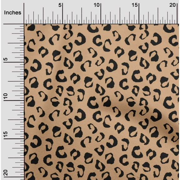 oneOone Velvet Light Peach Fabric Animal Skin Sewing Fabric By The Yard Printed Diy Clothing Sewing Supplies 58 Inch Wide-044