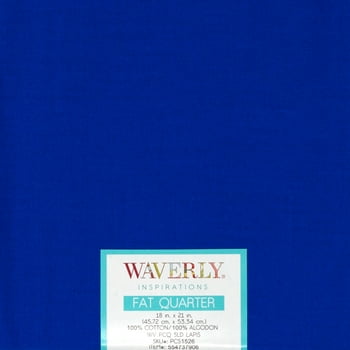 Waverly Inspirations Cotton 18" x 21"  Quarter Lapis Fabric, 1 Each