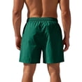 thumbnail image 6 of BRANROY Mens Athletic Casual Beach Shorts - Drawstring Short Pants for Men, Ideal for Running, Gym Workouts, and Beach Relaxation,Green 2XL, 6 of 7