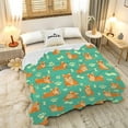 thumbnail image 5 of Yibo Giraffes Blanket Flannel Soft and Comfortable Anti-static Bed Sofa Blanket, 5 of 9