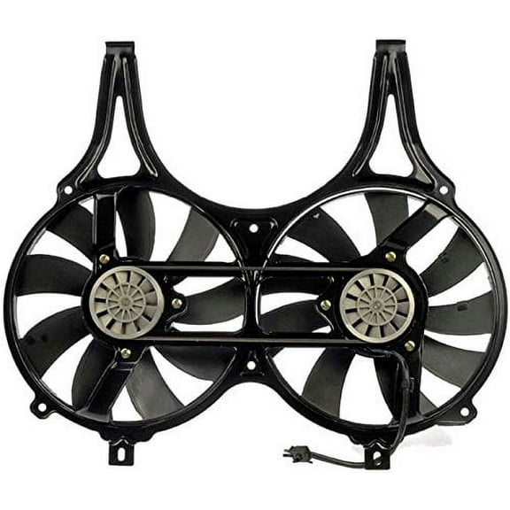 Dual Radiator and Condenser Fan Assembly - Cooling Direct Fit/For MB3115109 96-97 Mercedes-Benz E300/320, 98-02 E420/430, 99-02 E55