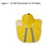 thumbnail image 5 of Billuyoard Chubasquero resistente al desgaste para perros, ropa de moda ligera, ropa de lluvia lavable mediana, ropa de poliéster, abrigo, cubierta Ropa para mascotas amarillo 10 Billuyoard PT003846-01, 5 of 6