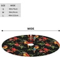 thumbnail image 6 of Tour Eiffel Vintage, Paris Christmas Tree Skirt 36" Round Winter Suitable for Christmas, Christmas, Halloween, Party Decoration Occasions, 6 of 6