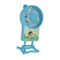 thumbnail image 1 of Ventilador de mano, ventilador de viaje portátil, silencioso, plegable, 3 velocidades ajustables, ventilador de escritorio, ventilador Personal para Azul, 1 of 9