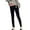 Black, variant on Bigersell Pull-On Jegging for Women Full Length Pants Leggings Fashion Casual Women Span Ladies Leggings High Waist Keep Warm Long Pants Warm Leggings for Ladies