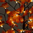 thumbnail image 4 of Nearly Natural Pre-Lit Autumn Minimalist Maple Artificial Fall Tree - 5' - Warm White LED Lights, 4 of 8