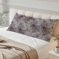 thumbnail image 4 of Red Grey Abstract Body Pillow Cover 20 x 54 Inch Decorative Pillow Cover Vintage Graffiti Distressed Mottled Art Lumbar Pillowcase Seasonal Rectangle Cushion Case for Couch Sofa Bed Living Room, 4 of 9