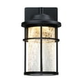 thumbnail image 6 of Matte Black Outdoor Wall Lantern Sconce with Crackle Glass Shade,2700K 900 Lumens(2 Pack), 6 of 10
