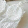 thumbnail image 5 of Lace Solid Sling Vest Sexy Push Up Bra Tops Brassiere Womens Plus Size M-2XL (White), 5 of 15