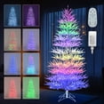 thumbnail image 1 of Gymax 7 FT Artificial Xmas Tree Hinged Christmas Tree w/ 820 Coral-Like Branch Tips, 1 of 10