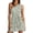 Green, variant on Women One Shoulder Summer Dresses Floral Sundress High Waist Flowy Mini Beach Spring Wedding Guest Dress