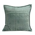 thumbnail image 5 of 20" x 7" x 20" Transitional Sea Foam Solid Quilted Pillow Cover With Poly Insert, 5 of 5