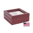 thumbnail image 2 of Lieutenant 6-Slot Watch Box Storage | Mahogany Finish, 2 of 2