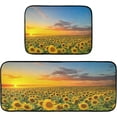 thumbnail image 7 of SKYSONIC Sunflowers Sea Kitchen Mats and Rugs Sunset Floral Field Floor Runner Area Rug Washable Carpet Perfect for Living Room Bedroom Entryway,19.7"x27.6"+19.7"x47.2", 7 of 7