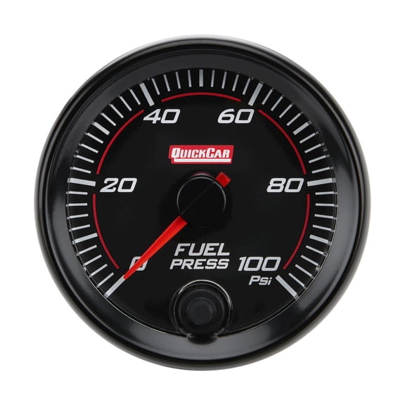 Quickcar Racing Products RedLine Gauge 2-5/8in Fuel Pressure 0-100psi