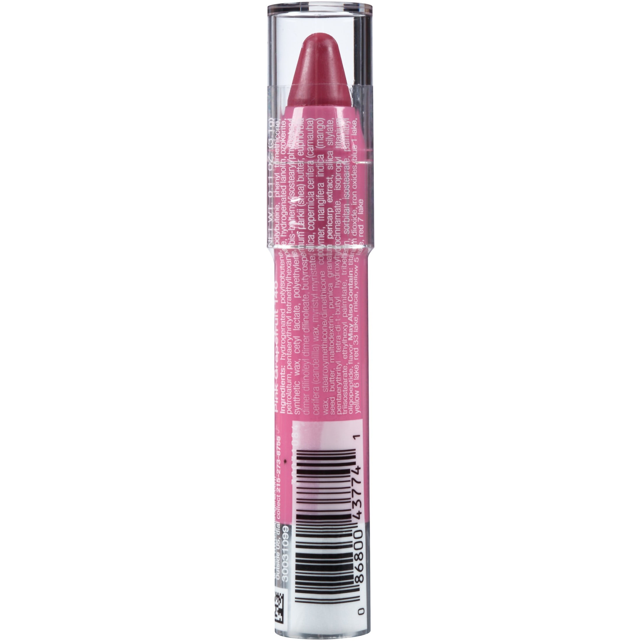Neutrogena MoistureSmooth Color Stick Lipstick, Pink Grapefruit,.011 oz