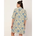 thumbnail image 4 of Moomaya Sleepwear, 2 Pcs Cotton Night Dress For Women, Sleeveless Dress & Shrug Set, 4 of 9