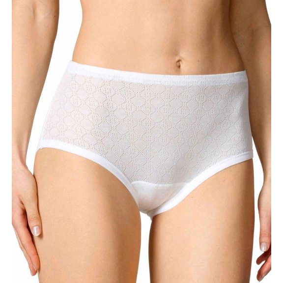 Women's Calida 21060 Ajour Brief Panties (White XS)