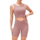 thumbnail image 1 of Top deportivo de invierno de felpa para mujer, para correr, yoga, manga larga, elástico, ajustado, cuello redondo, gris, 8/L,:;:;, 1 of 6