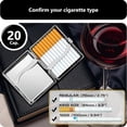 thumbnail image 2 of Cigarette Case 2 Pack - PU Leather 20 Capacity for Regular, King Size and 100Mm, 2 of 3
