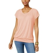 JM Collection Women's Blouson T-Shirt Red Size XX-Large