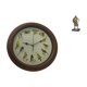 thumbnail image 1 of Reloj de pared decorativo con despertador de pájaro cantor, estatua de caballero, figura coleccionable, resistente, de resina de vidrio PP, ideal para, 1 of 7