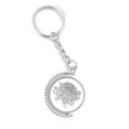 thumbnail image 1 of flower chrysanthemum Contour Rotatif Porte-Clés Accessoires de Disque clip Chaîne, 1 of 3